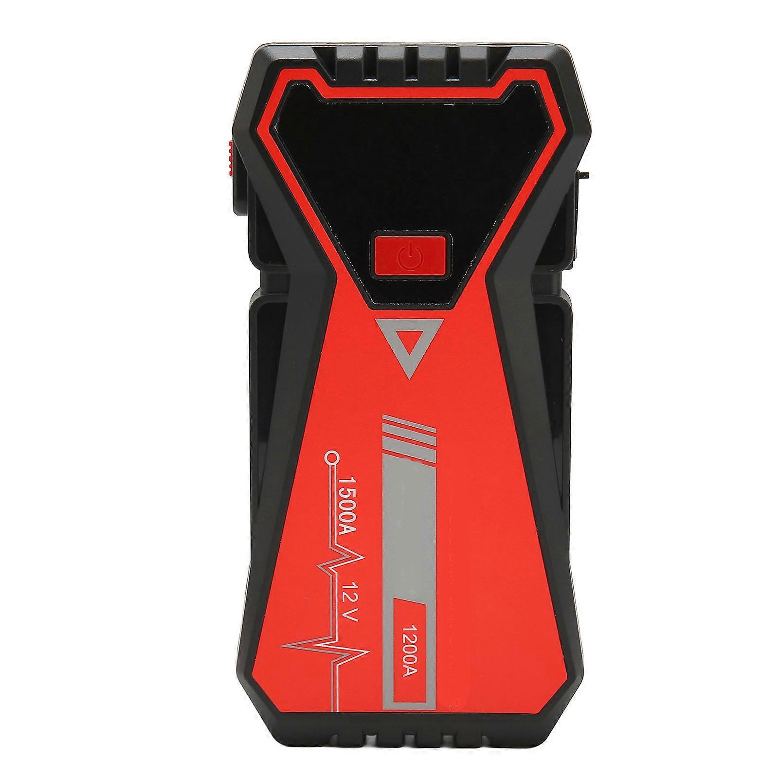 Car Battery Jump Starter 1500A 26000mAh 96.2W 12V Type C Rechargeable LCD Display IP66 Waterproof Car Jumper Box for Camping 