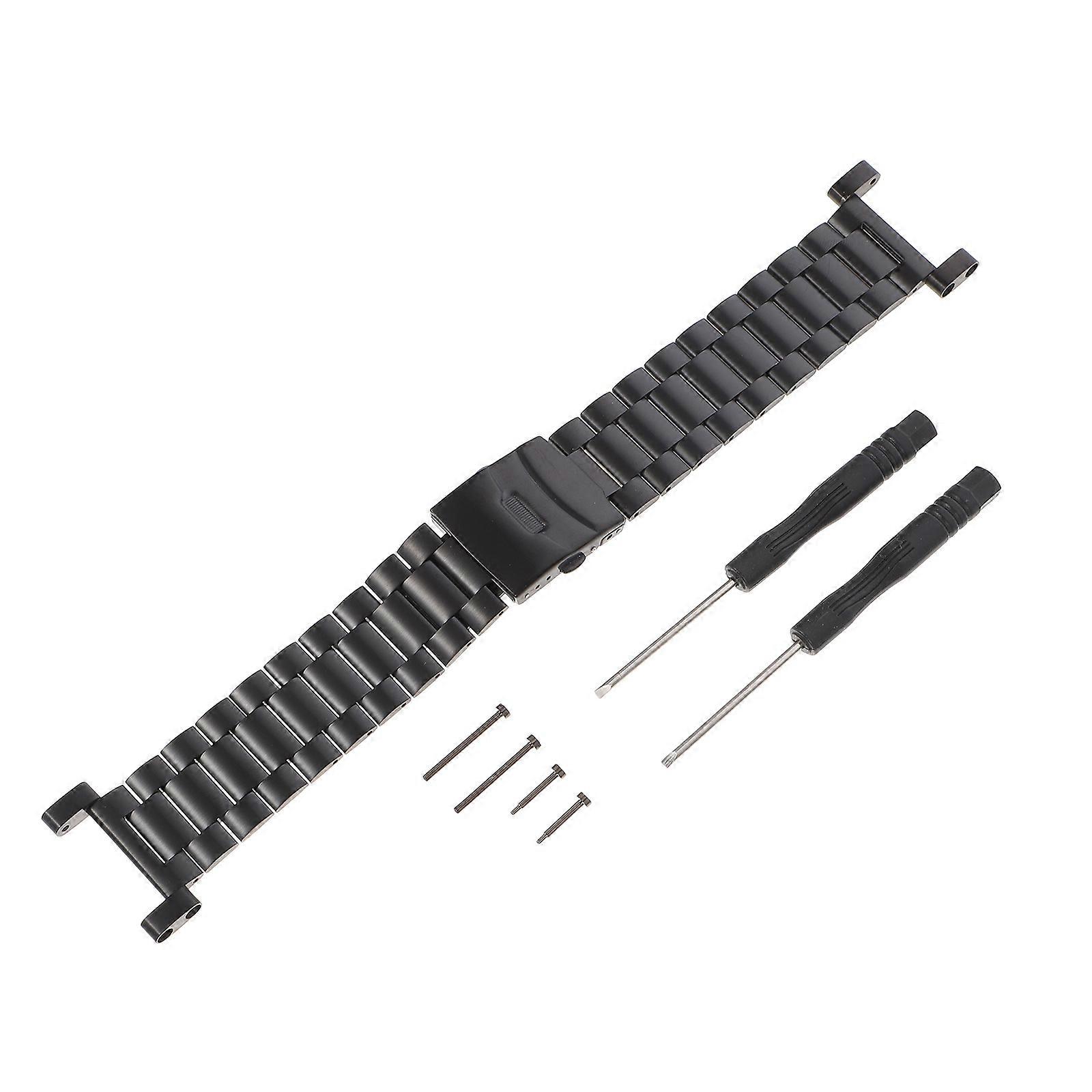 Replacement Watch Bands For Men High Temperature Resistance Black 1Set
