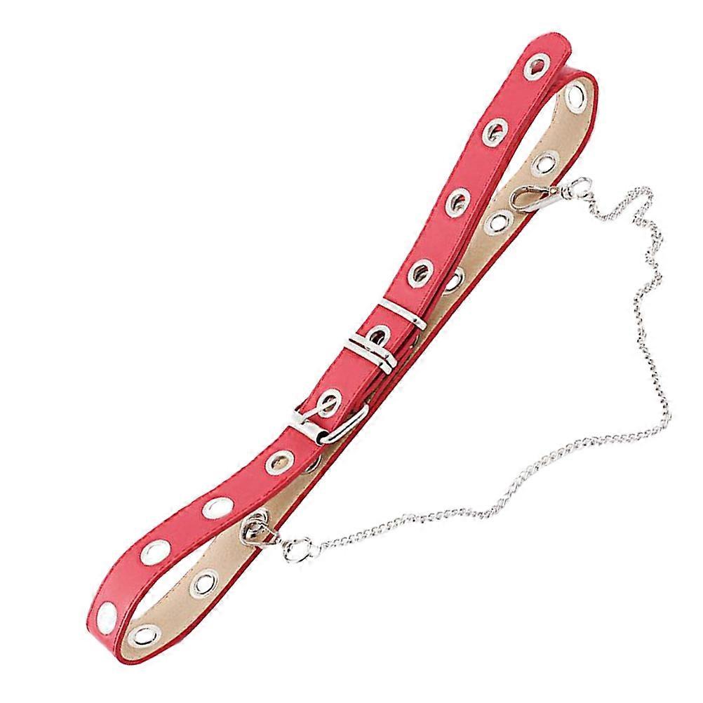 Fashionable Metal Pendant Body Chain with Elastic Band for Decor Red Color One Size