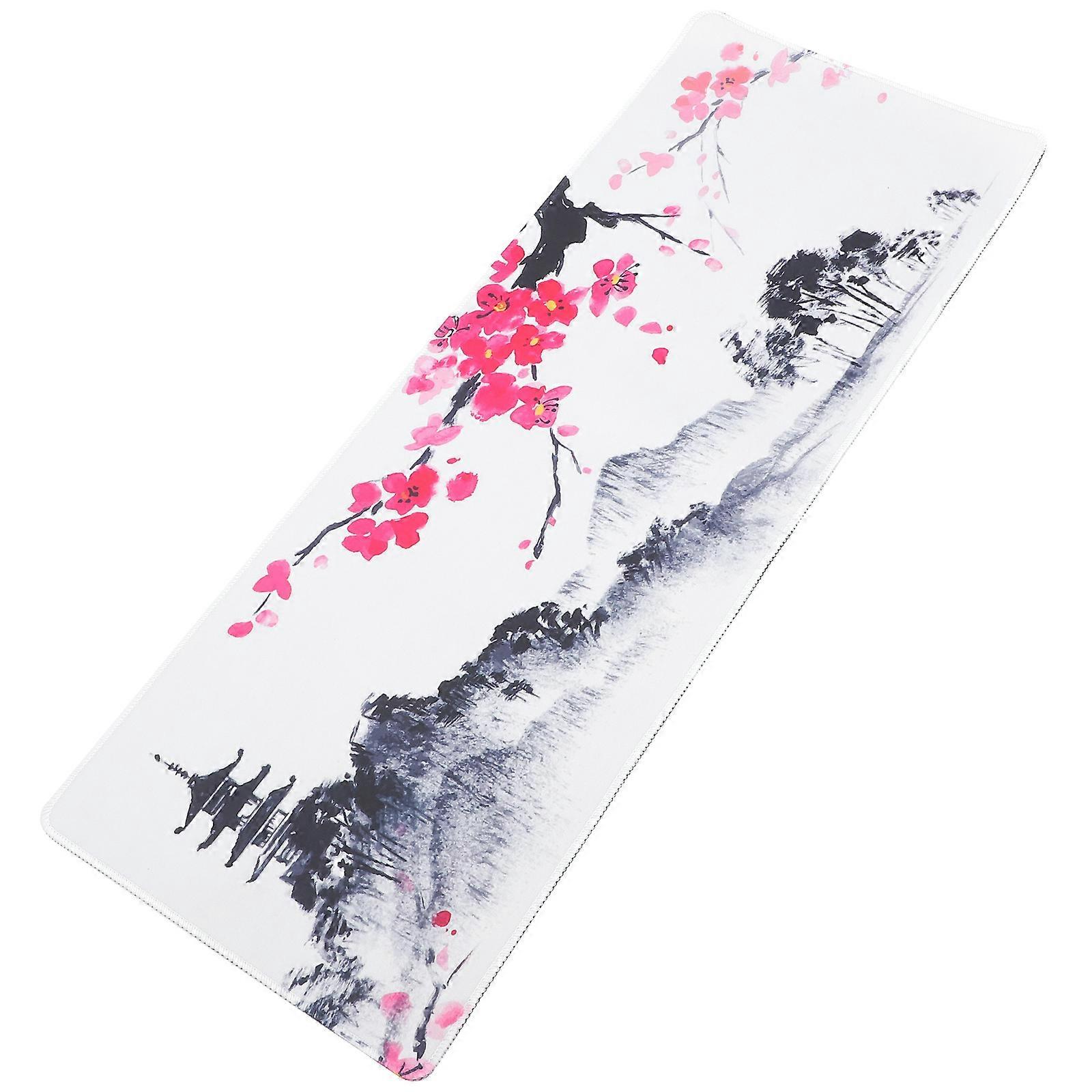 Floral Desk Mat Extended Large Mouse Pad Waterproof Protective Surface 1Pcs