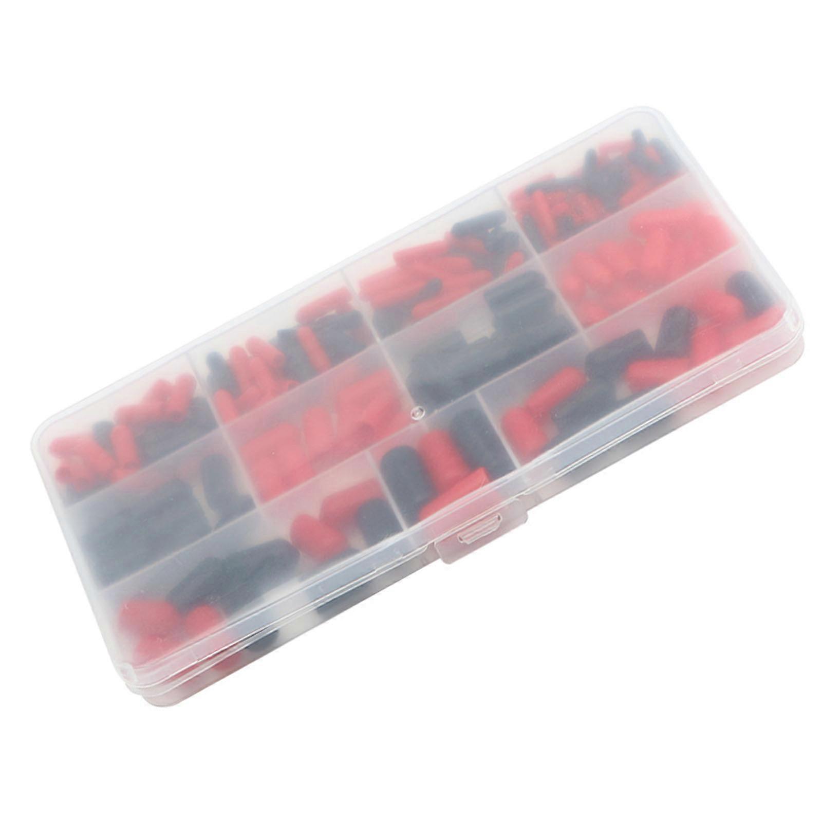 160pcs Insulated Rubber End Caps Set Versatile Electrical Insulation Sleeve set 9 Size for Wire Pipe & Cable Protections Multicolor