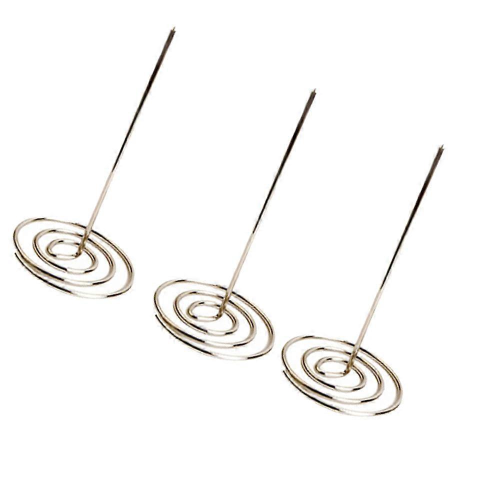 Menu Summons Fork Invoice Holder Made of Metal for Office Use Silver Color