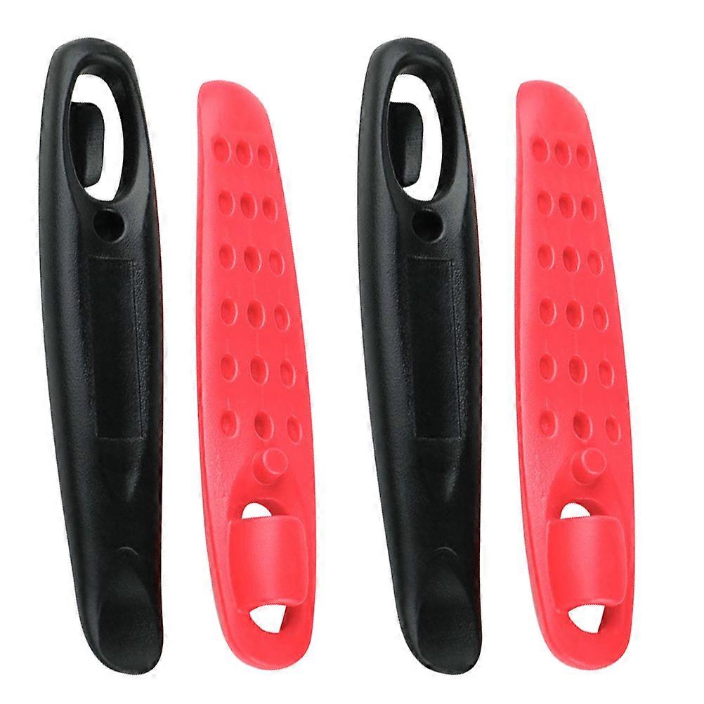 Bike Tire Levers 4Pcs Plastic Crowbar for Easy Tire Repair and Pry Bar Use Red