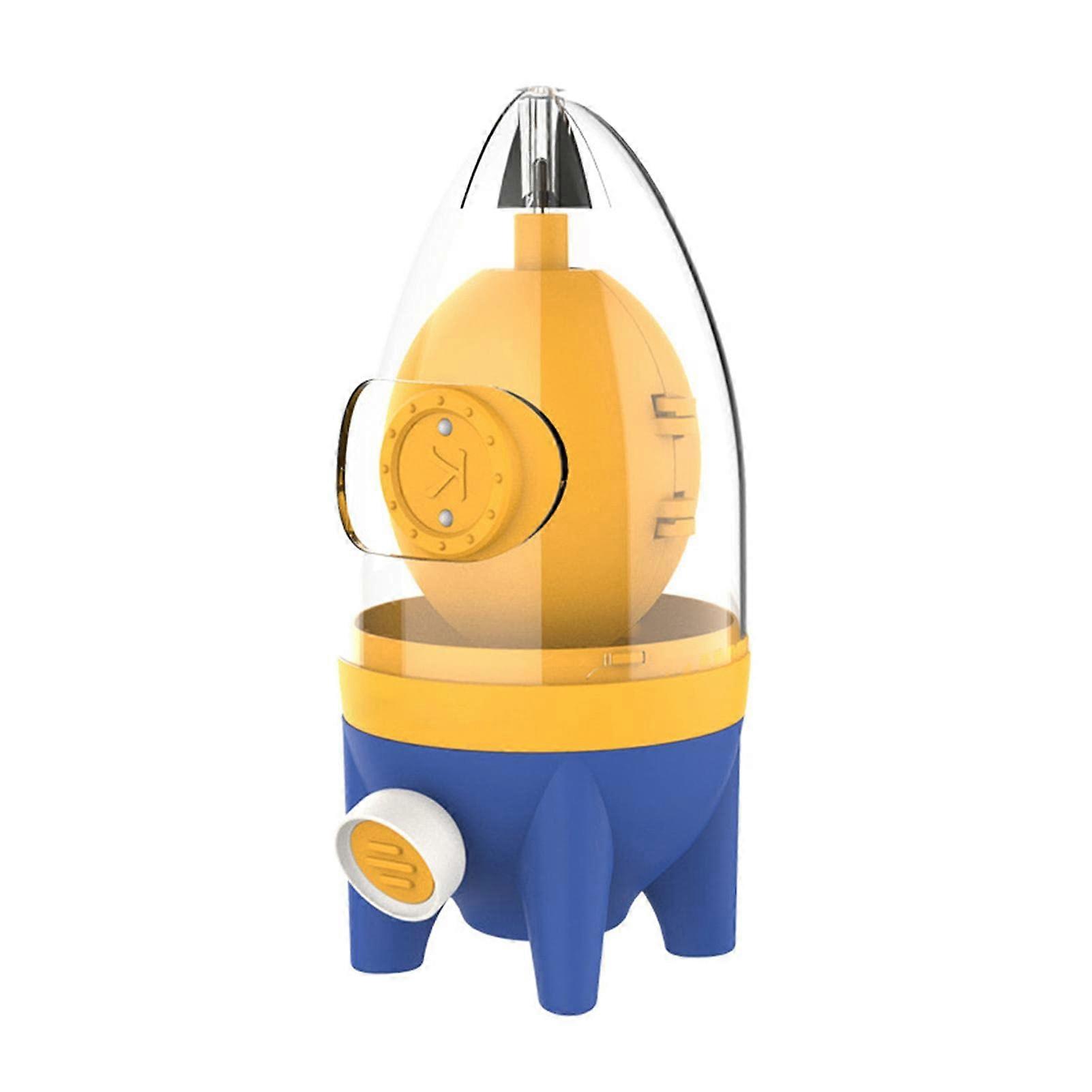 Egg Shaker Mixer Manual Egg Scrambler with Pull Rope - Yellow Portable Kitchen Tool for Perfectly Mixed Eggs