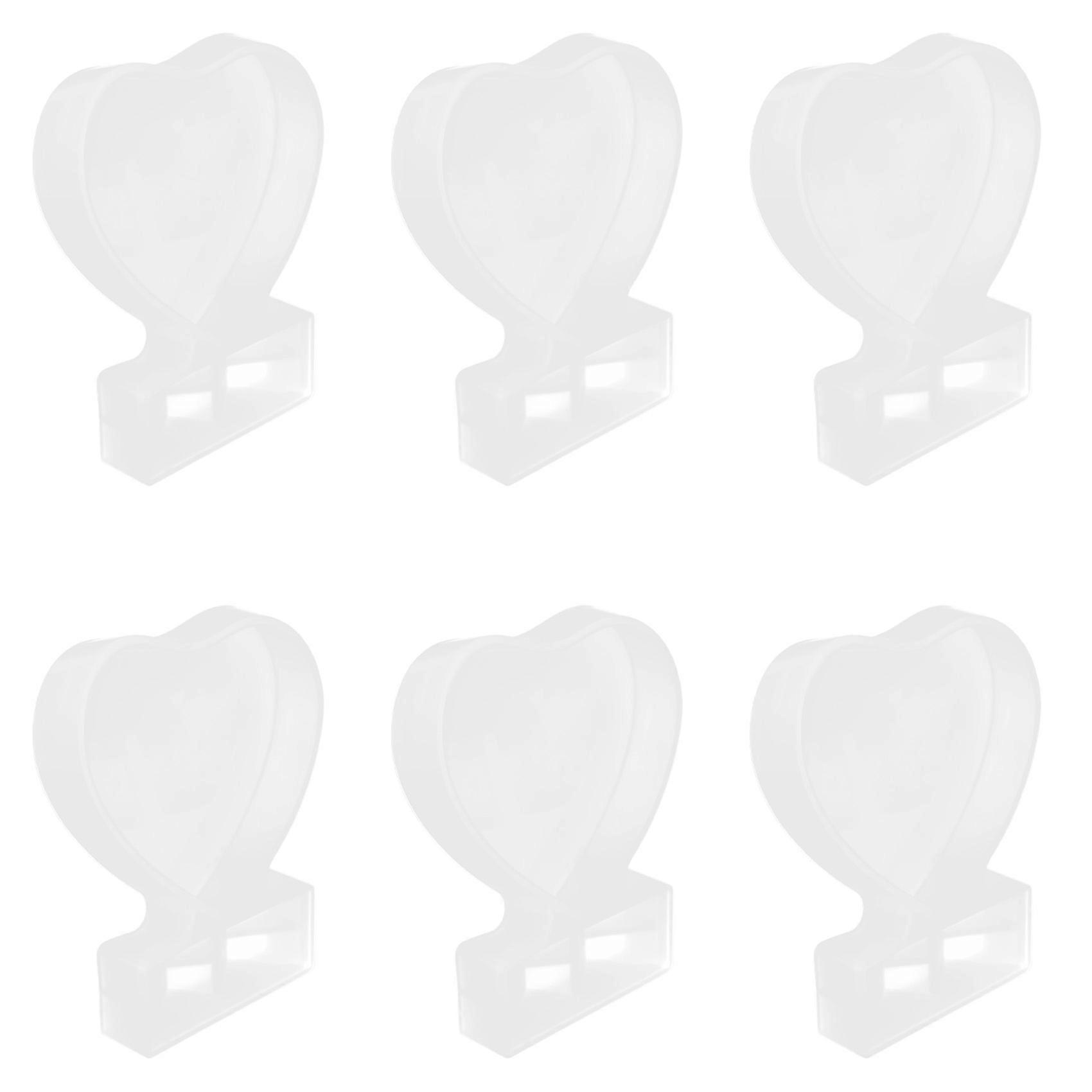 6X Resin Mold for Photo Frame,Heart Shape Silicone Epoxy Molds for Casting and Home Decoration,DIY C