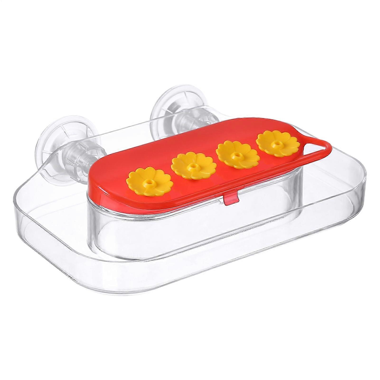 Nectar Feeder for Hummingbirds  Transparent Bird Feeder Station with Suction Cups, Easy to Clean  Refill: Bird Feeder for Balcony, Garden  Terrace
