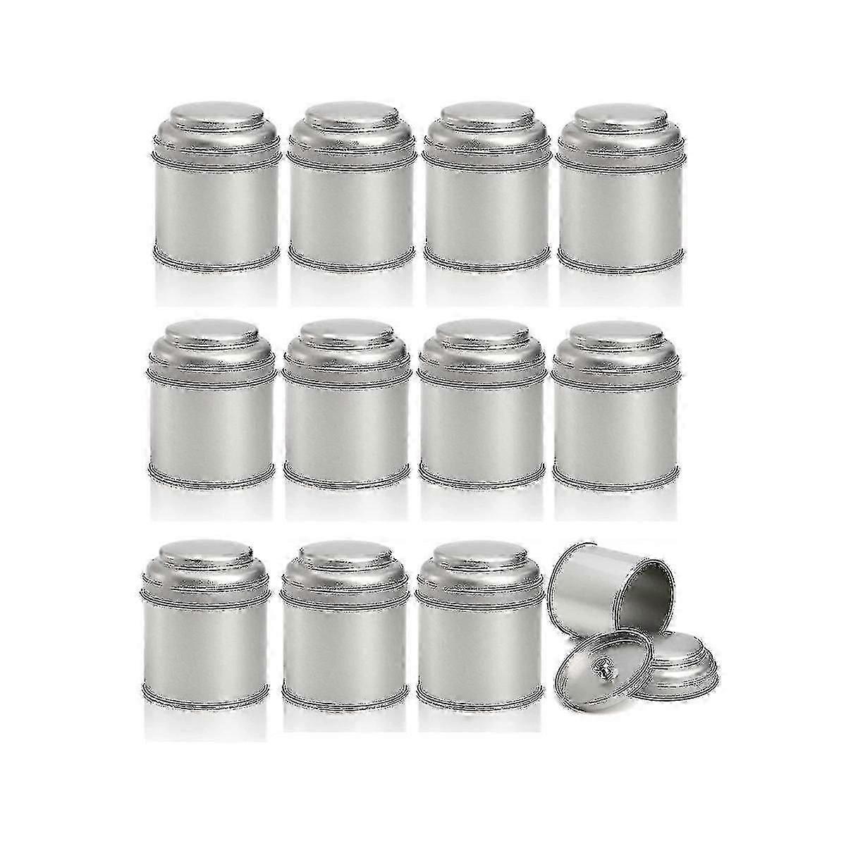 12 قطعة علبة شاي من القصدير مع غطاء مزدوج محكم الإغلاق 8 أوقية علبة شاي مطبخ صغيرة L hwy