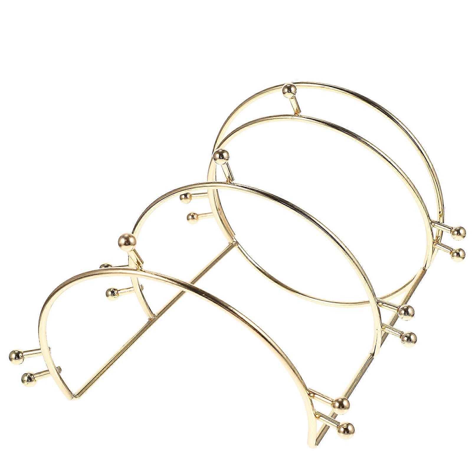 Tier Bridal Crown Display Stand Alloy Material For Dressing Table Organization 1Set