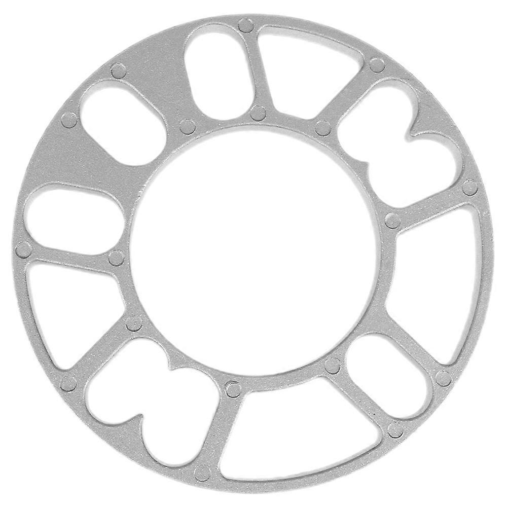 Car Wheel Hub Spacer in Silver Aluminum Alloy for Enhanced Stability and Aesthetics 1 Pair