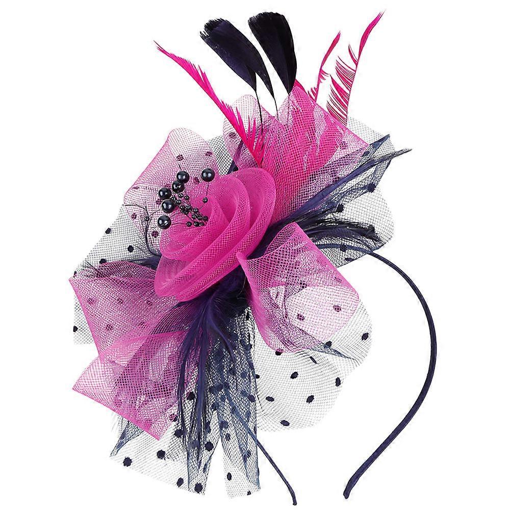 Feathered Tea Party Headband Accessory For Women Ideal For Wedding And Banquet Occasions 1Set