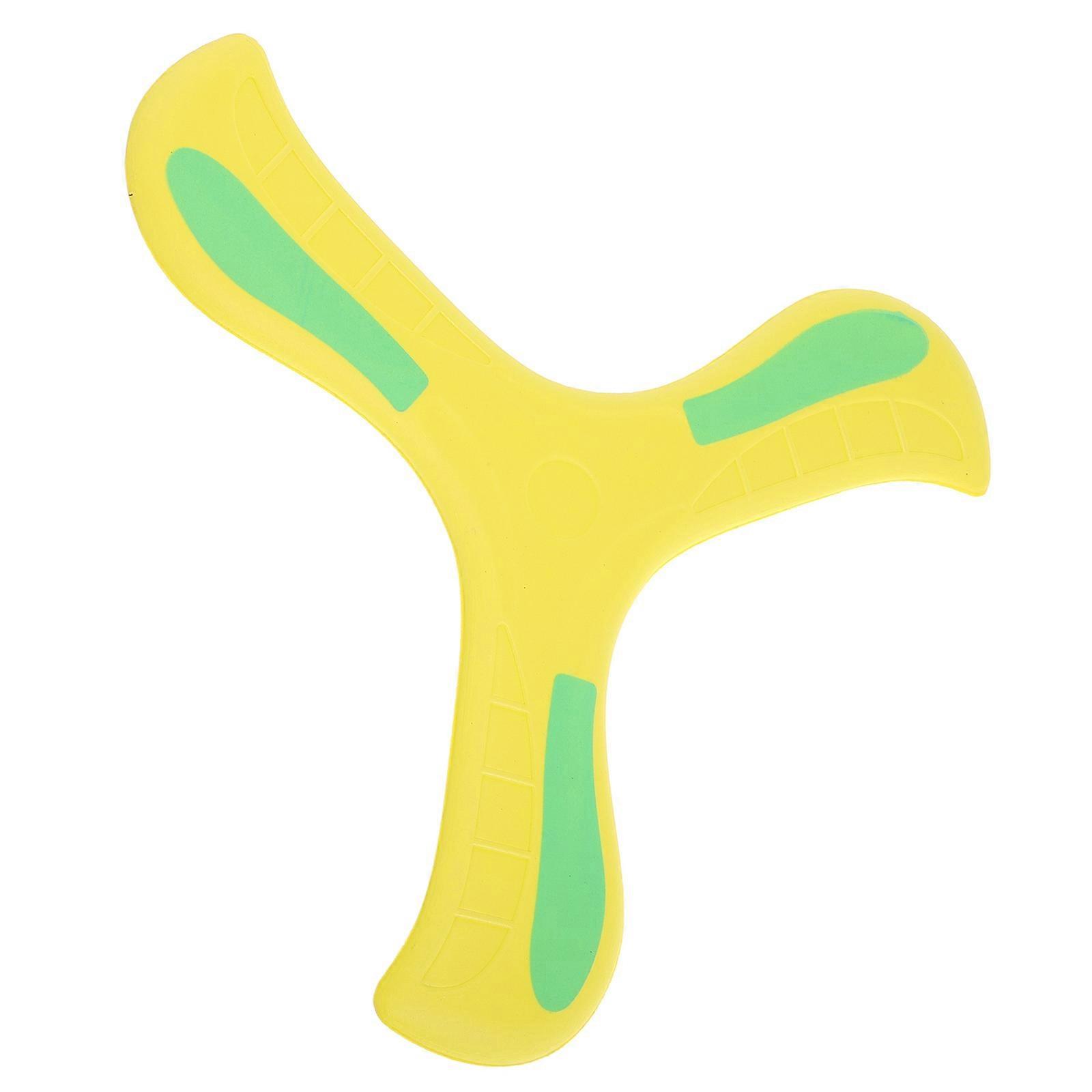 Glow In The Dark Boomerang For Children Yellow 1Set Encouraging Coordination And Active Play