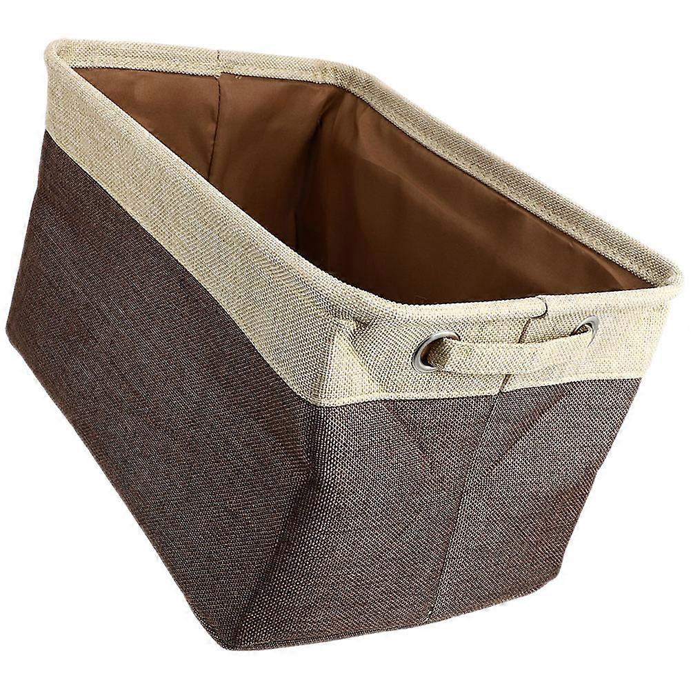 Folding Storage Basket Toy Organizer Indoor Use 36x22cm Oxford Cloth 1Set