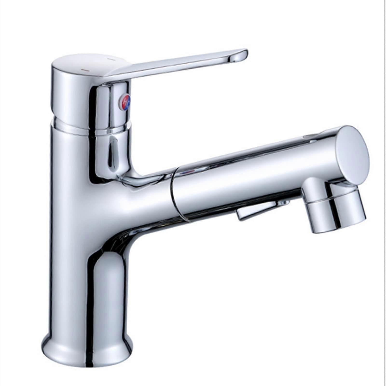 Black singlehandle multifunctional sink faucet with pulldown sprayer