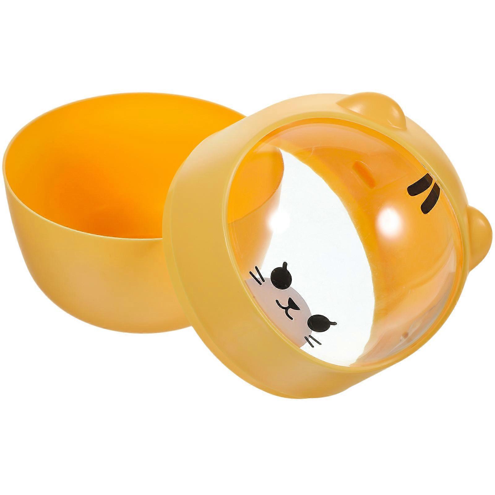 Orange Mini Trash Can for Daily Use PP Material Wide Application in Home Kitchen Bedroom Bathroom