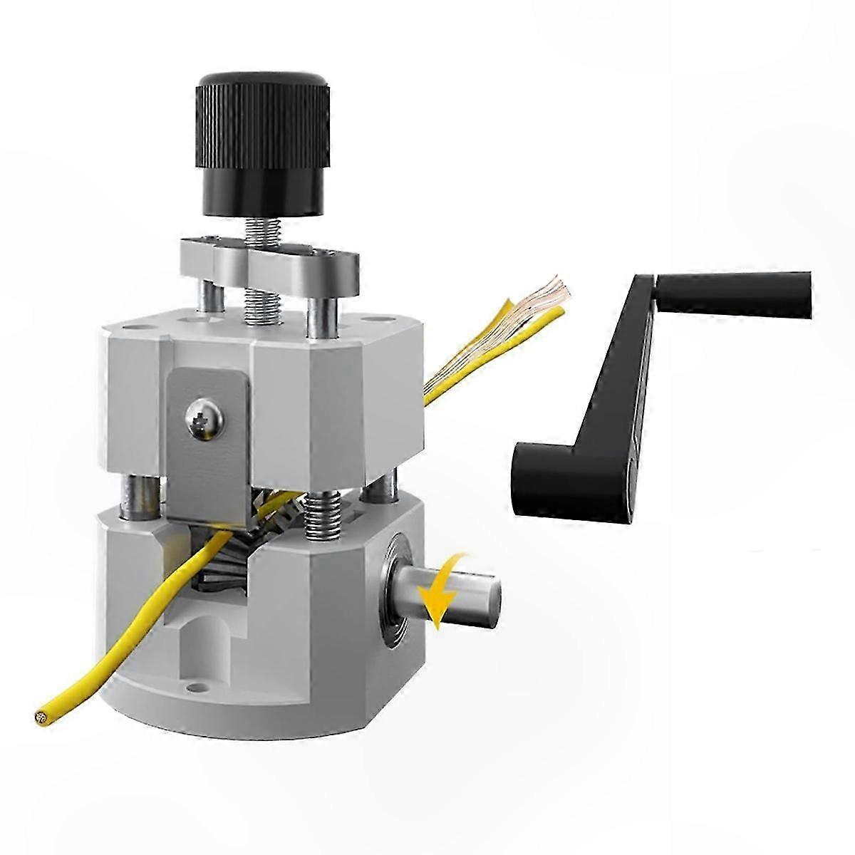 Portable Wire Stripping Tool for Copper Cables, 0.08-1 Inch Capacity, Manual Operation