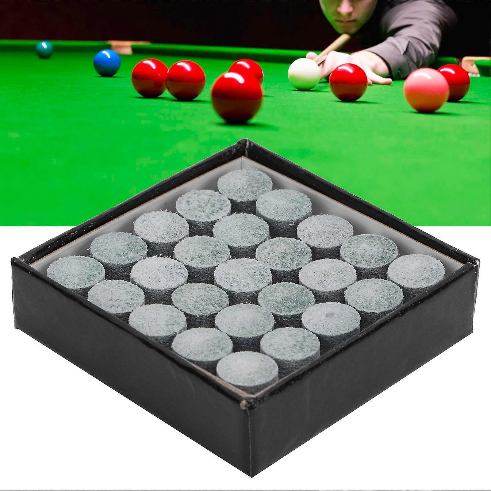 50Pcs Pool Cue Tips Leather Billiard Cue Stick Tip Grade B Replacement Tool for Daily Use Training12mm 