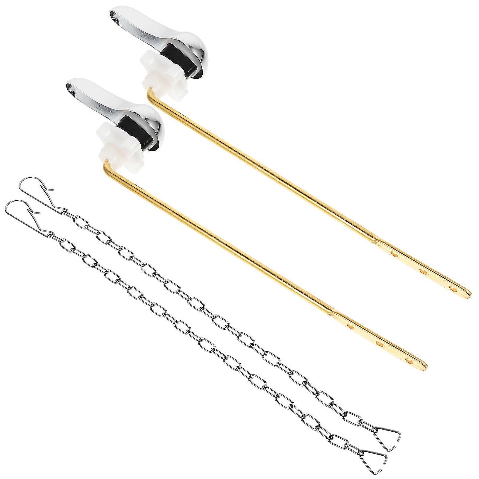 Assorted Color Toilet Handle Lever Kit 2 Sets Tool For Toilet Tank Fittings