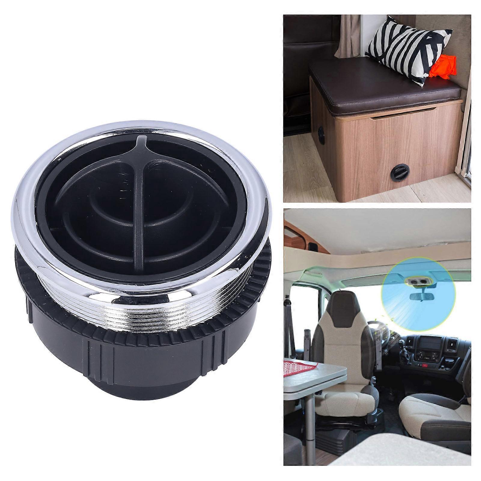 Round Air Conditioning Vent ABS AC Deflector Outlet Vent Thread Style for RV Bus Car