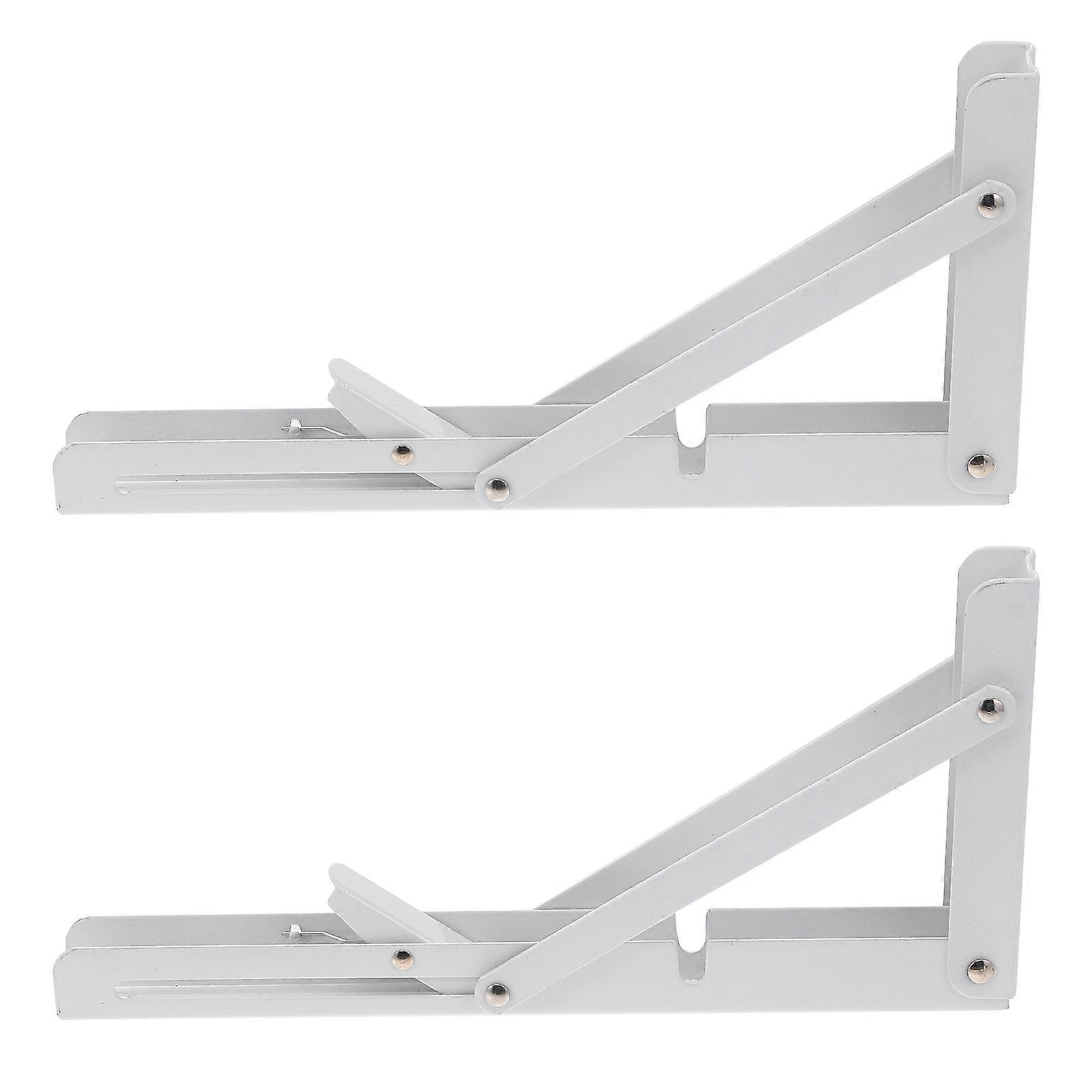 Triangle Folding Shelf Brackets Stainless Steel Support for 2Pcs