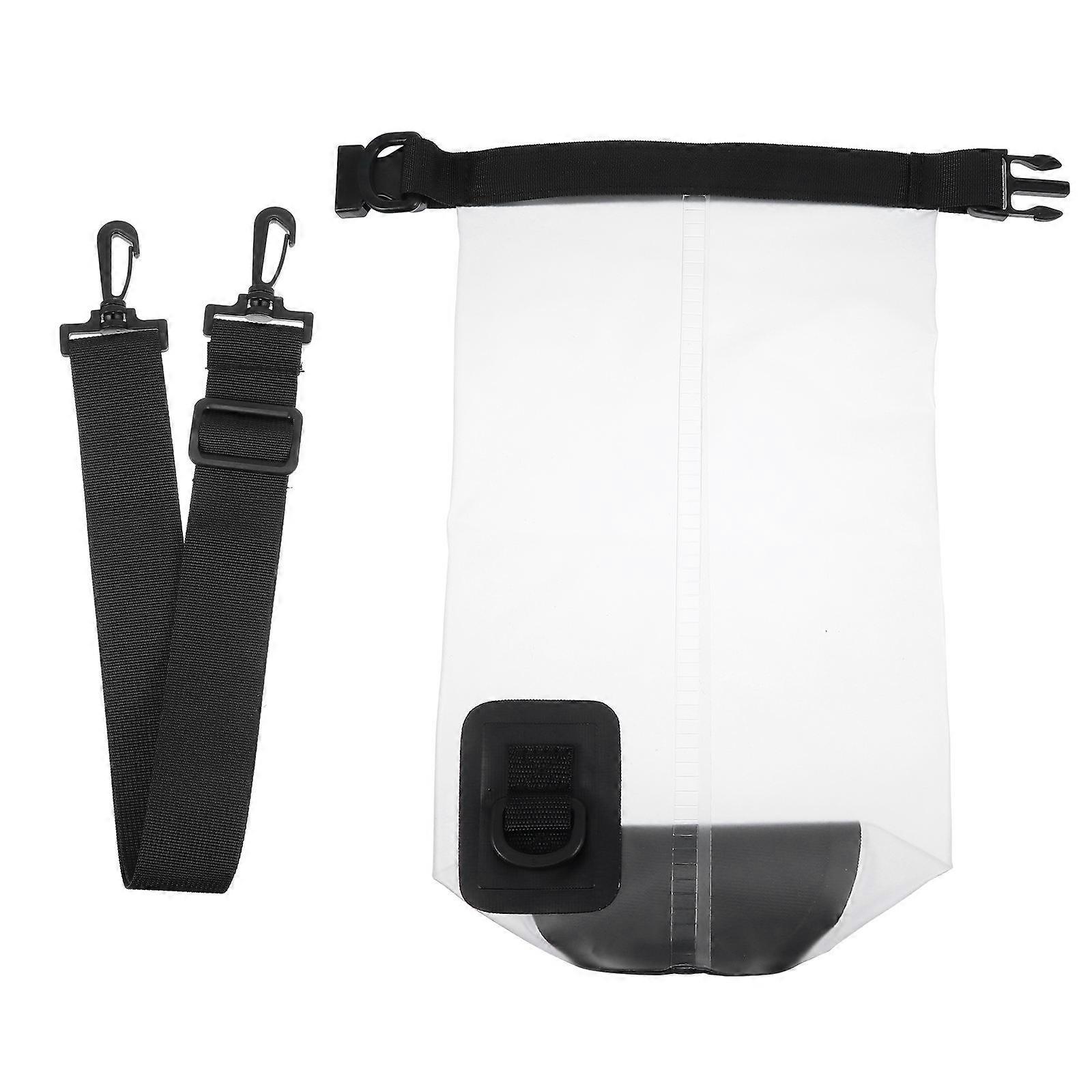 White PVC Waterproof Bag for Storage Essential for Outdoor Activities Bucket Style Keeps Items Safe