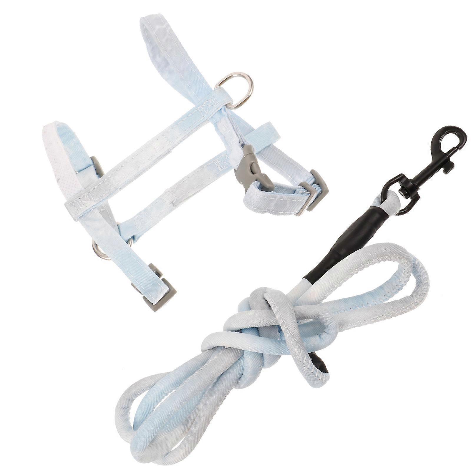 Cat Harness Leash Set with Bowtie for Comfortable Pet Walking