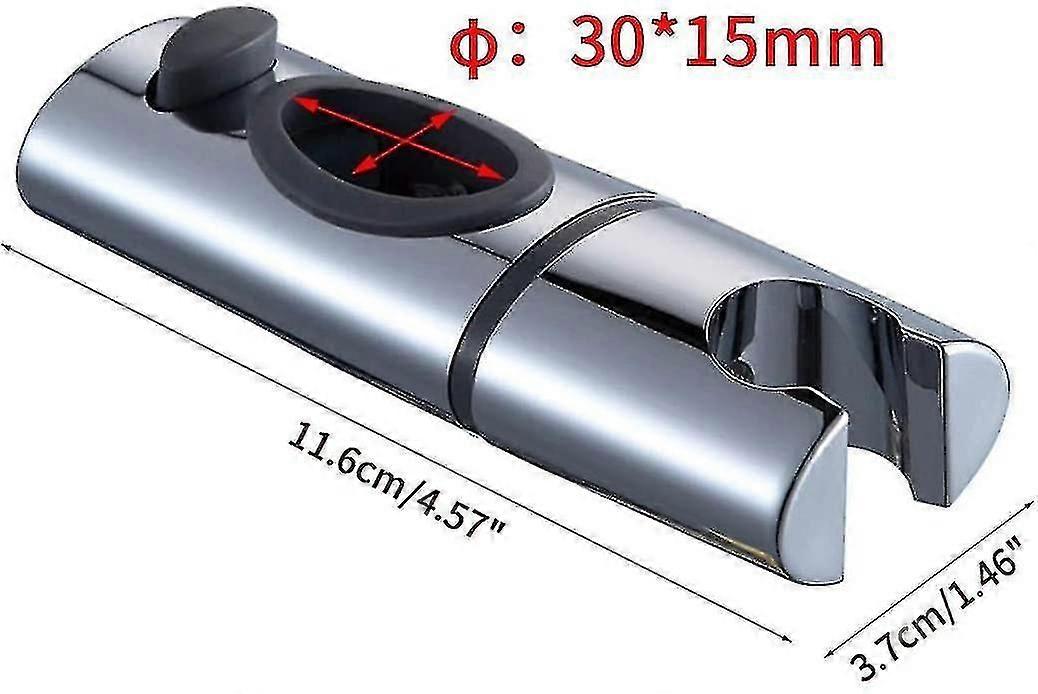 كروم ABS دش رئيس حامل دش كليب على دش بار اليد دش حامل 360 دوران للحمام البيضاوي ، ق