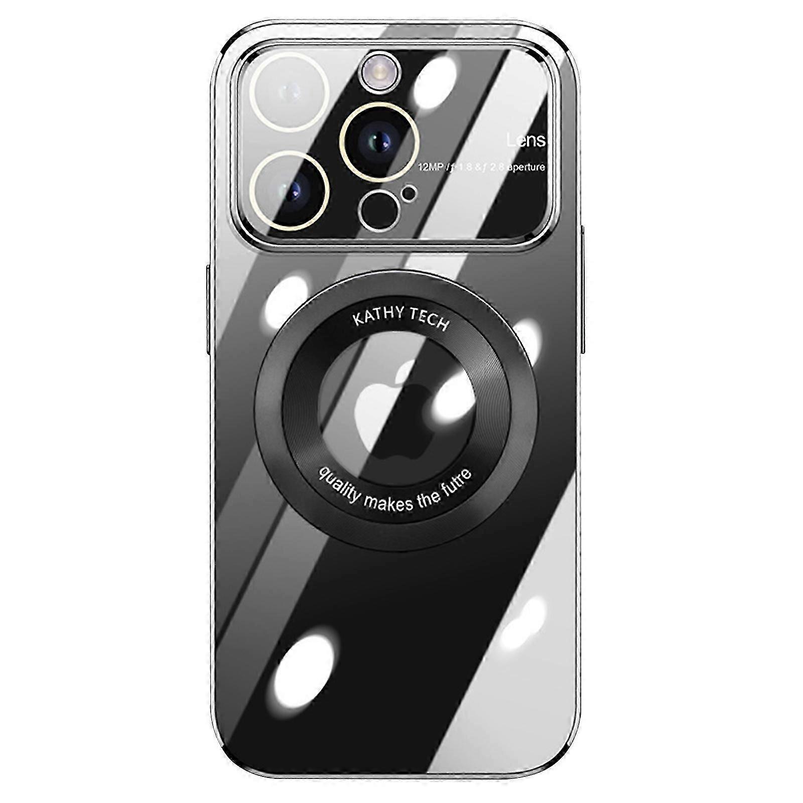 Magnetic Clear for iPhone 15 Pro Max / 15 Ultra 6.7 Case [Compatible with MagSafe] [Full Camera Lens Protector] [Non Yellowing] PC Thin Anti Scratch C