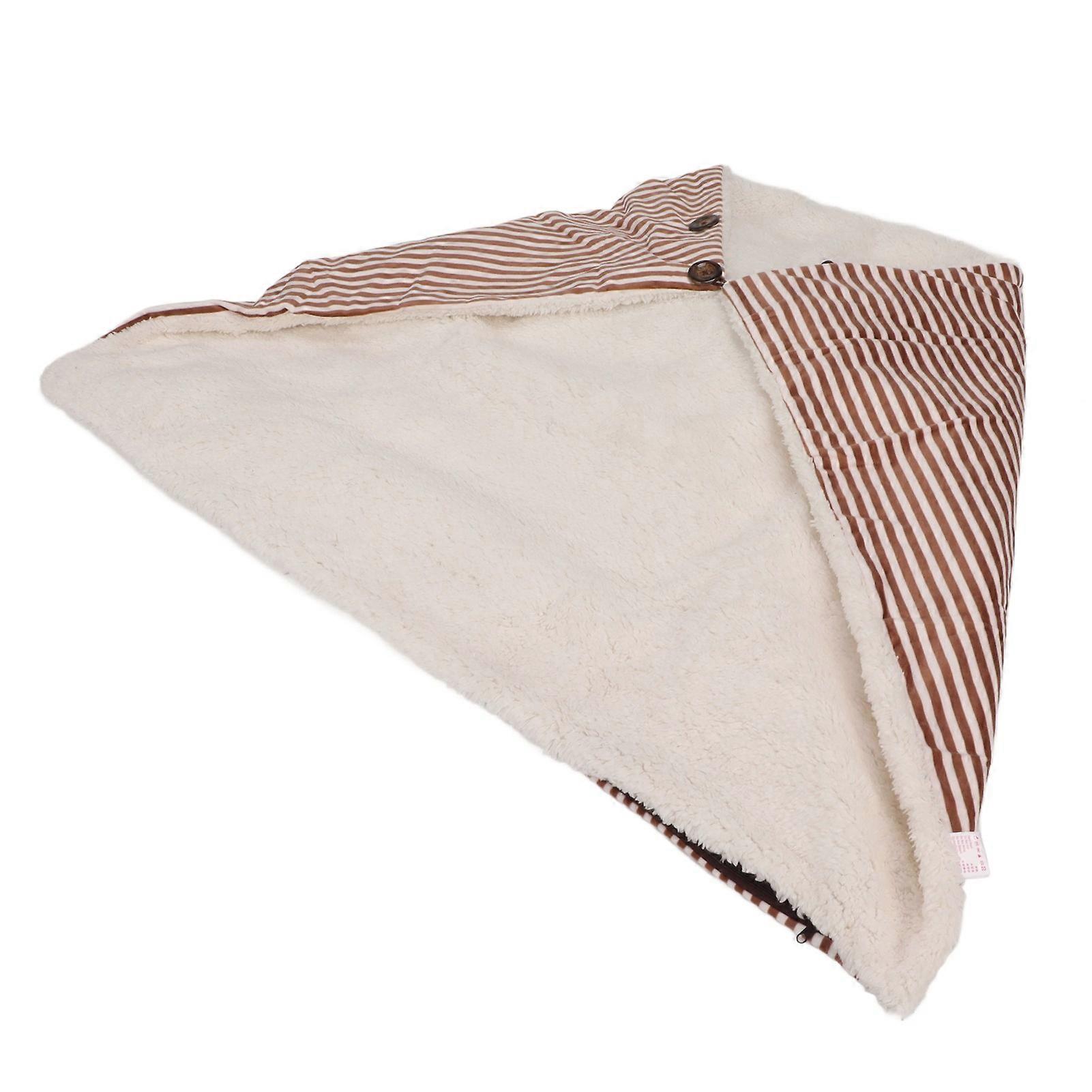 Heated Warm Shawl 3 Gears Temperature Timing Function Plush Warming Blanket for Office Home Brown 