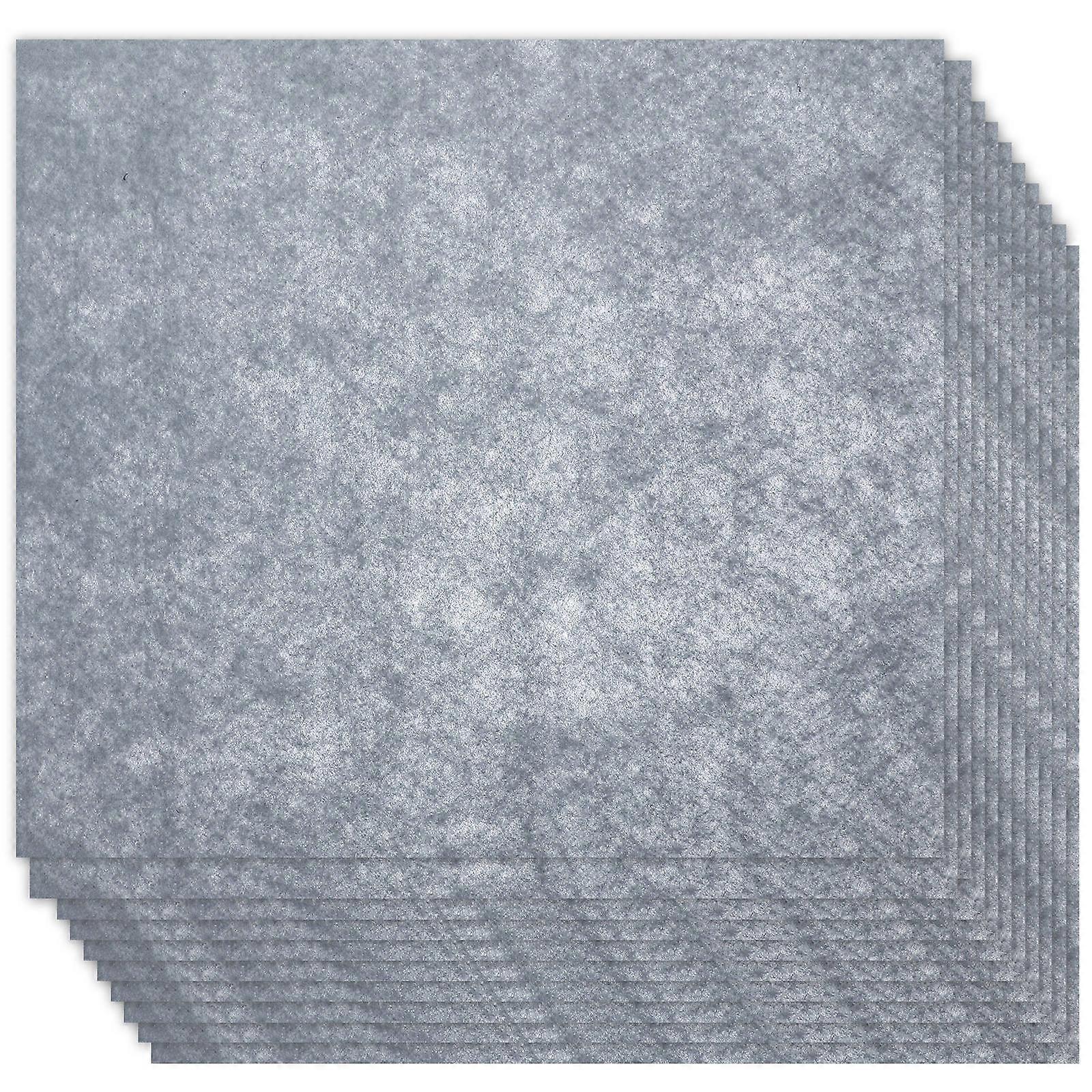 Grey Felt Fabric Sheets 20 Sheets Handmade for Crafts and Decoration Ideal for Parties and Home Decor Projects