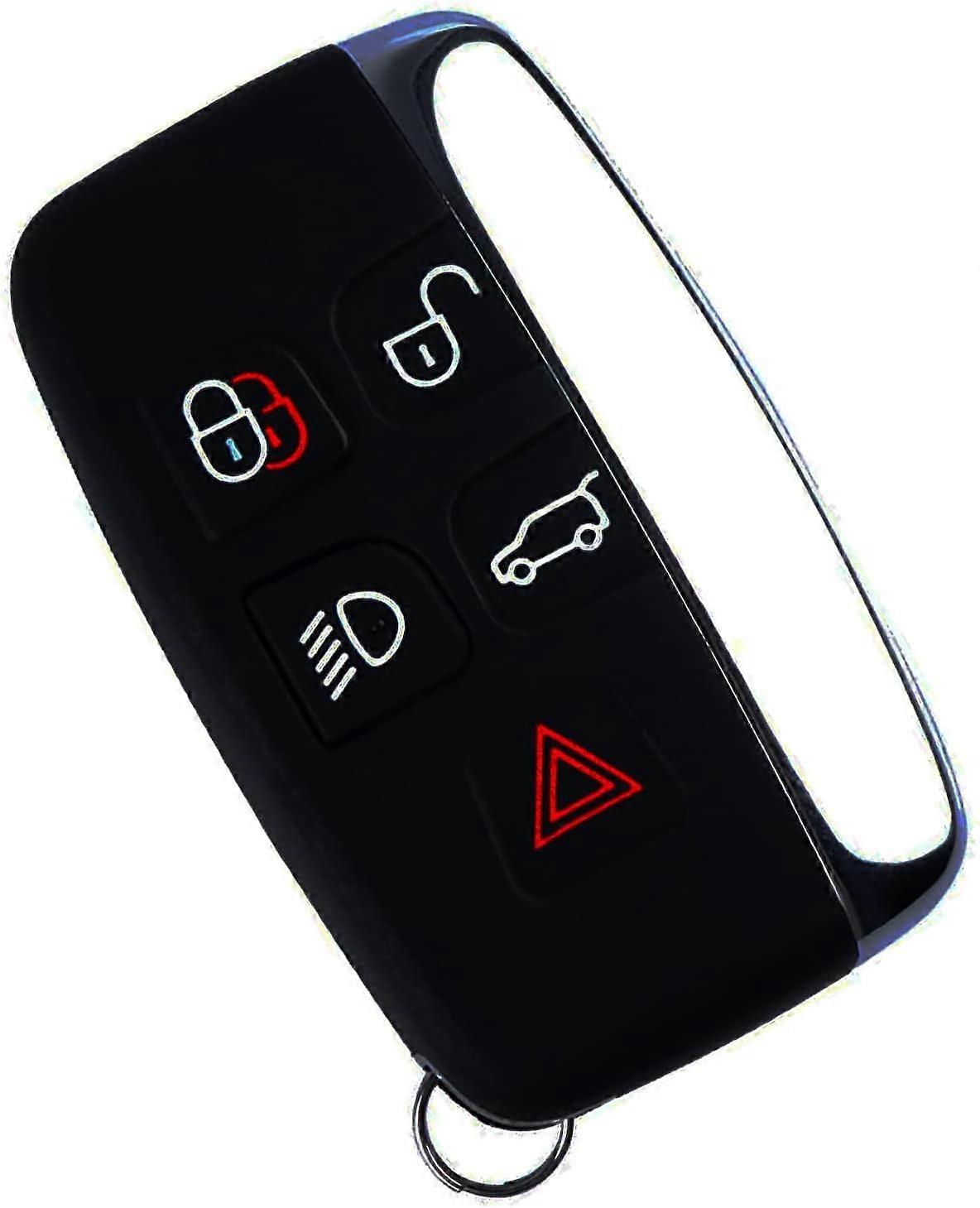 5 Button Replacement Car Key Fob Smart Proximity Keyless Entry Remote Start Control Fits for 2012-2017 Ranger Rover, Sport, Evoque/ 2012-2016 Land