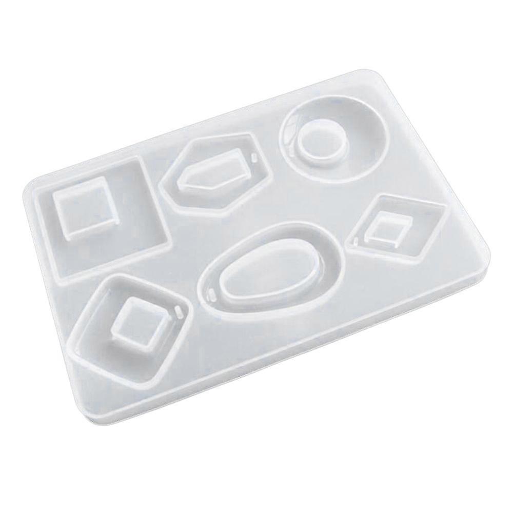 DIY Jewelry Making Mold in Silicone for Crystal Drop Pendants Easy to Use and Clean White Color Fits Various Needs