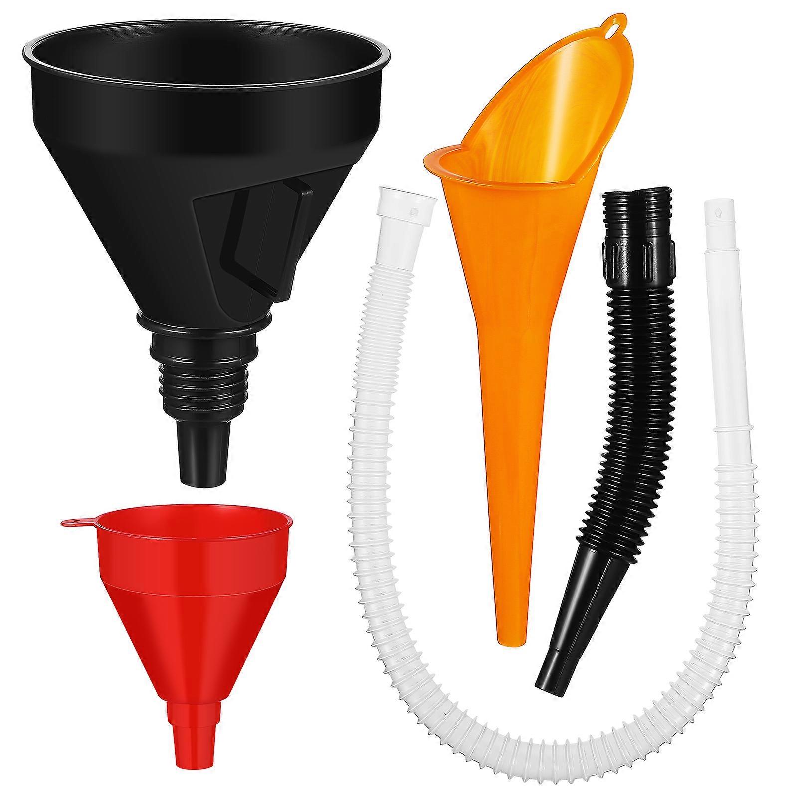 Flexible Funnels For Automotive Use 1 Set Multi Color Plastic Oil Refueling Tool Designed For Vehicle Maintenance