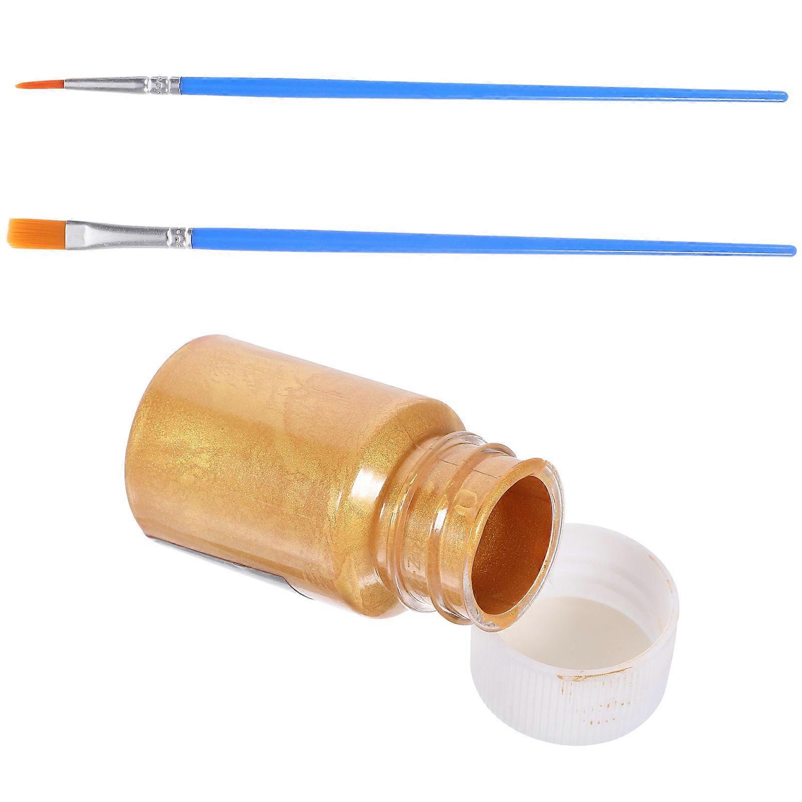 Gold Painting Pigment Set Of 1 For Artists Pursuing Liquid Painting And DIY Crafting 16.8x0.5cm Golden Color