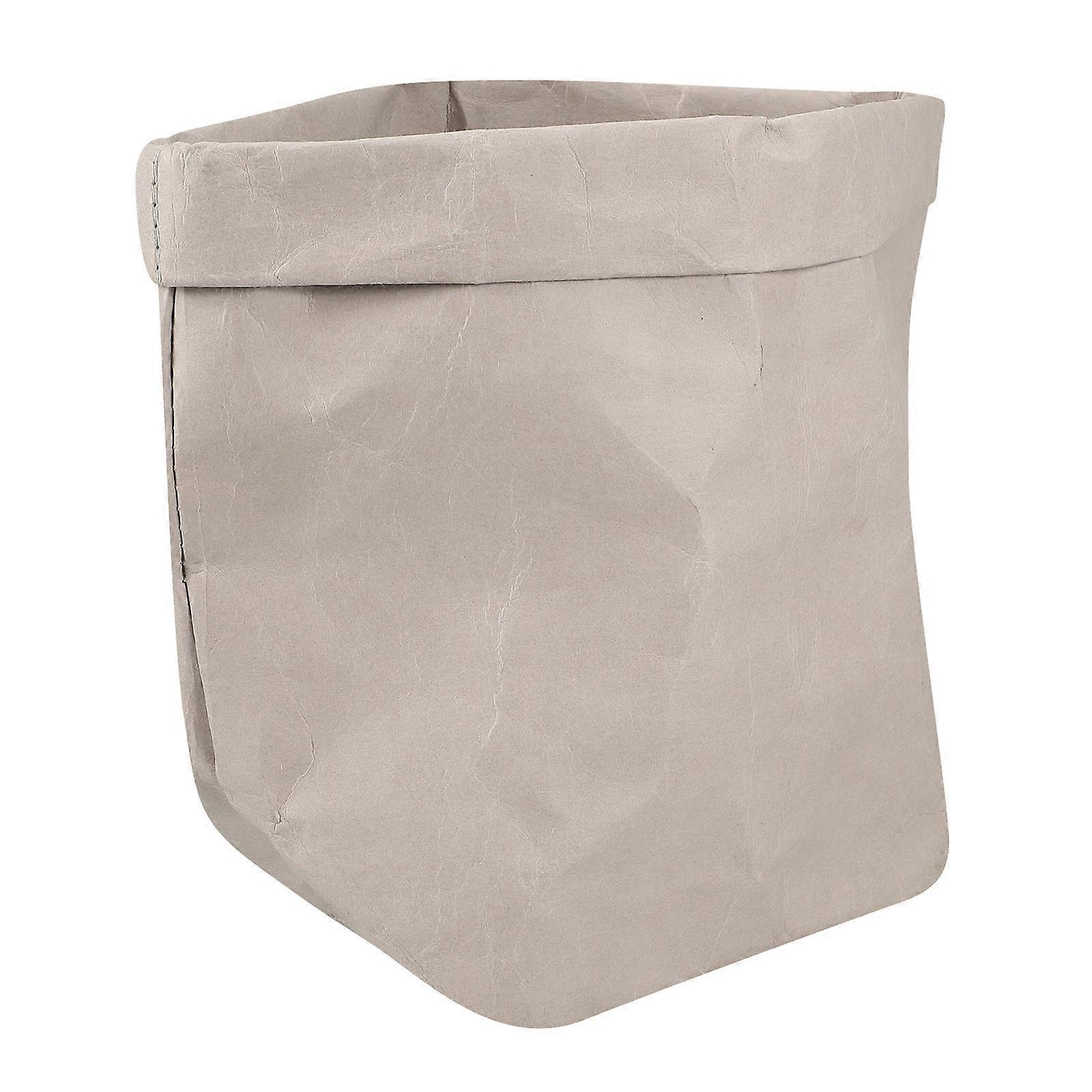 Kraft Paper Flowerpots Storage Container Practical Design For Living Room Windowsill Office And Garden 1Pc