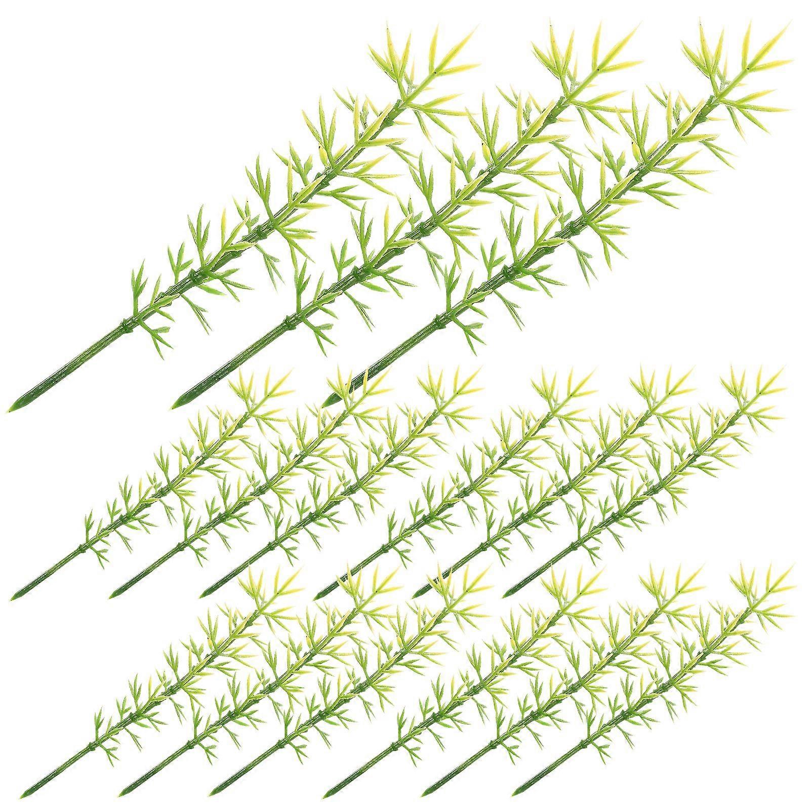 100pcs Plastic Model Bamboo Trees Green 1:200