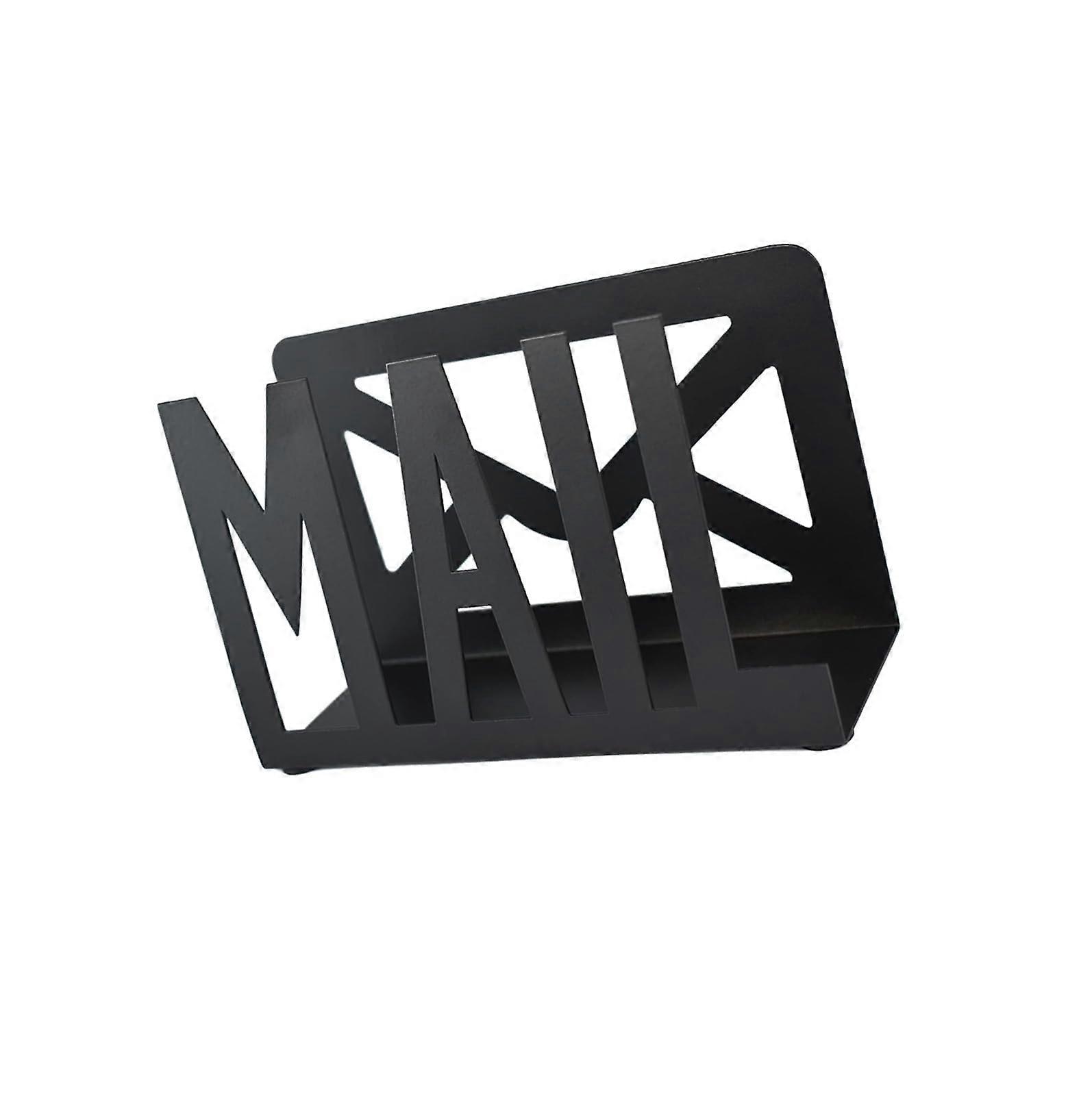 Robust Iron Mail Organizer Desk Letter Holder for Home Office, Stylish Designs, Set of 1, Durable Material, Compact Size