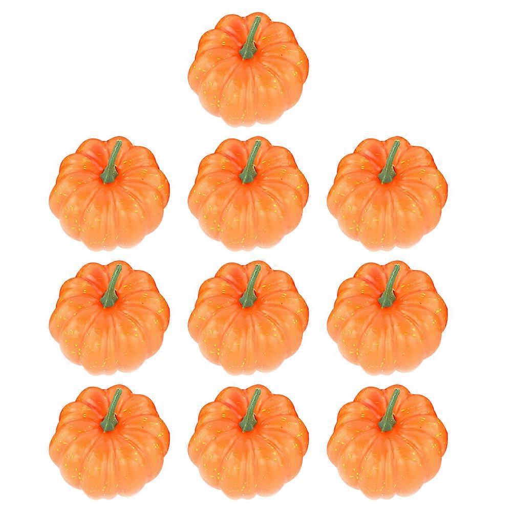 Pumpkin Models 10Pcs Halloween Photograph Prop For Home Decor Indoor Outdoor Use Orange Foam