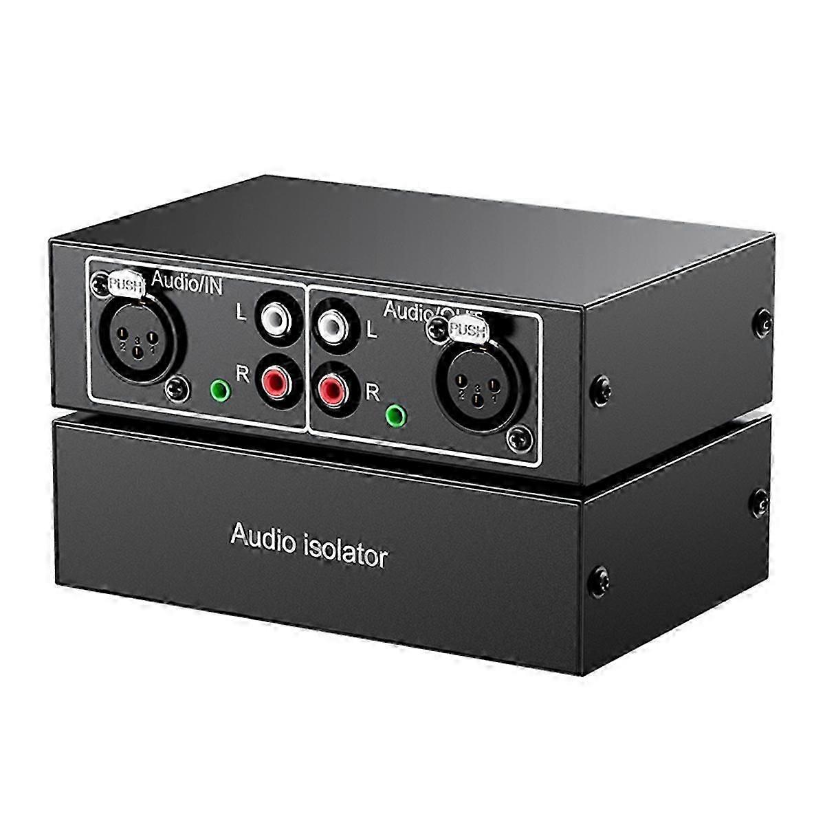Audio Isolator Current Noise Eliminator Dual Lotus XLR Port Power Amplifier Audio Noise Filter