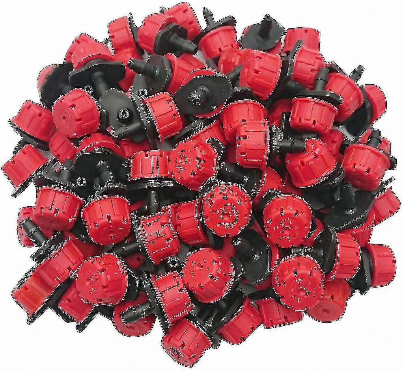 8-Hole Adjustable Drip Irrigation Kit, 100 Pack Gardening Sprinkler System Components