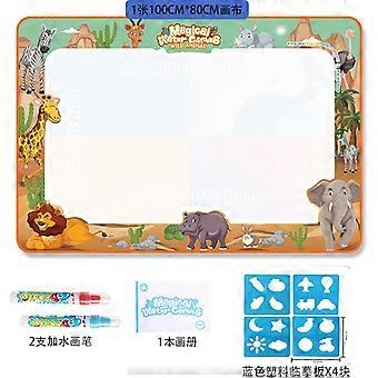 Oversized Magic Water Tablecloth Pencils Montessori Toys Learning Blanket Writing Children Draw Repeat