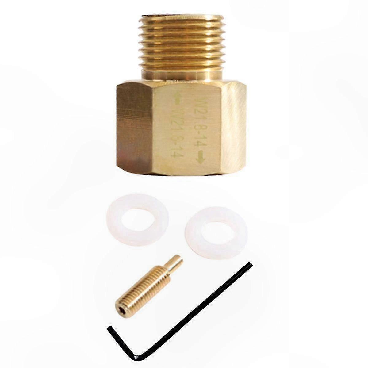 W21.8-14 Adapter Converter with RPV Valve for Aquarium CO2 Tanks