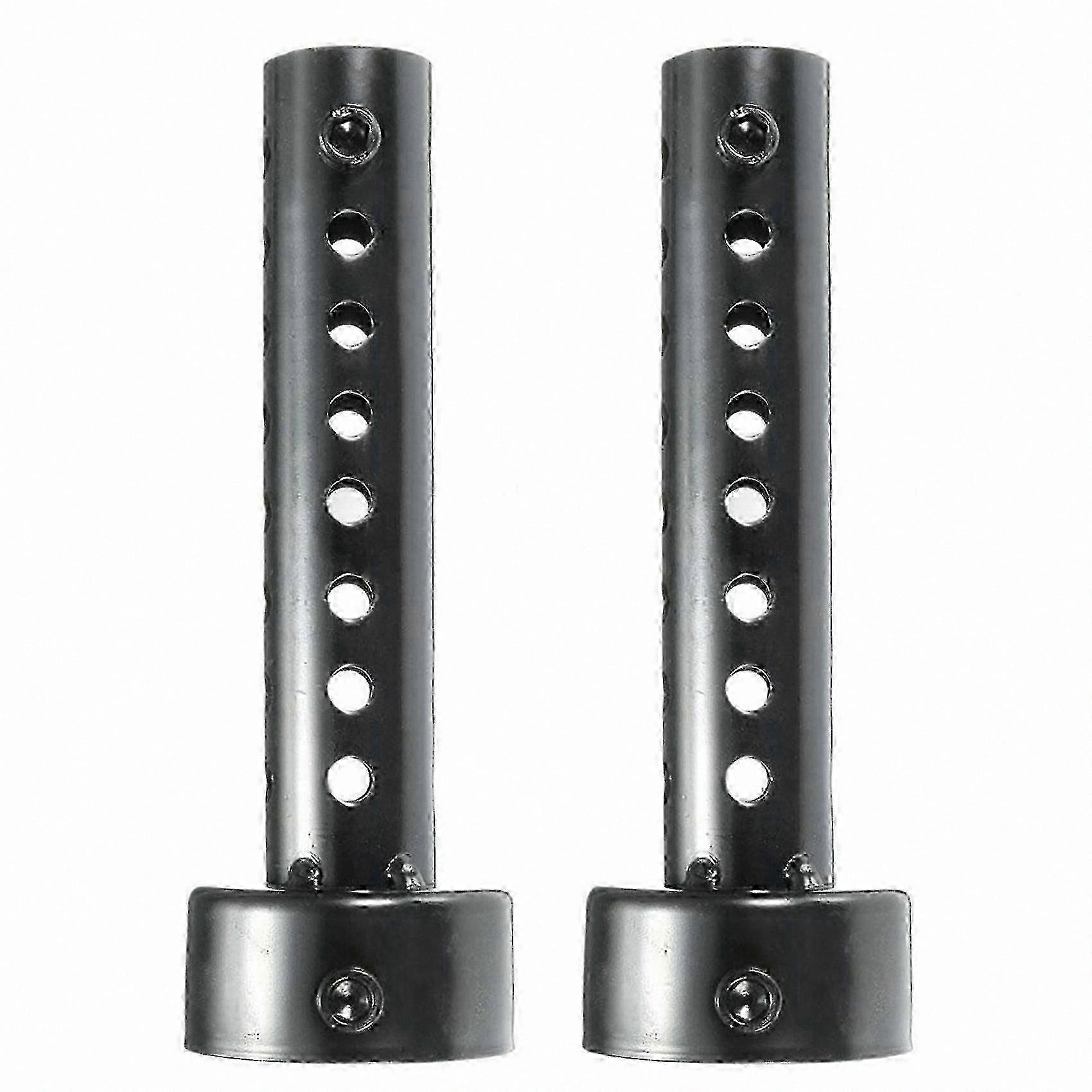 2x Universele 48mm Zwarte Db Killer Demper Baffle voor Motorfiets Uitlaatdemper