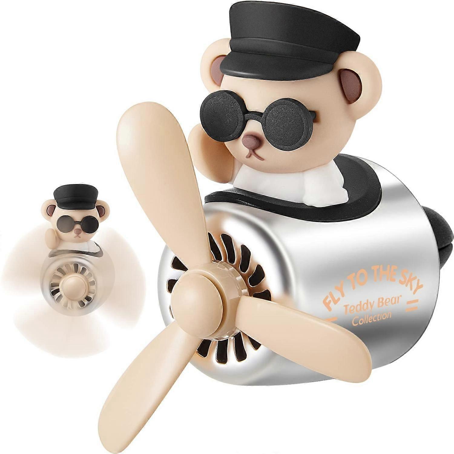 Car Air Freshener Cute Car Diffuser Rotating Propeller Air Outlet Refresher Aroma Diffuser Car Suppl HG