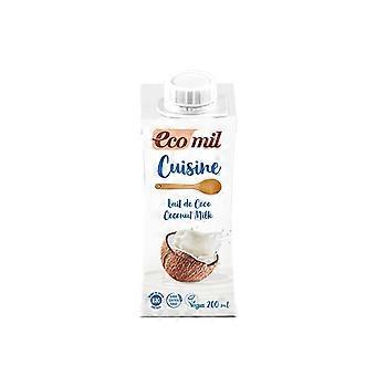 Ecomil Coconut Cuisine Vegan Cooking Cream 200ml - 2 Pack