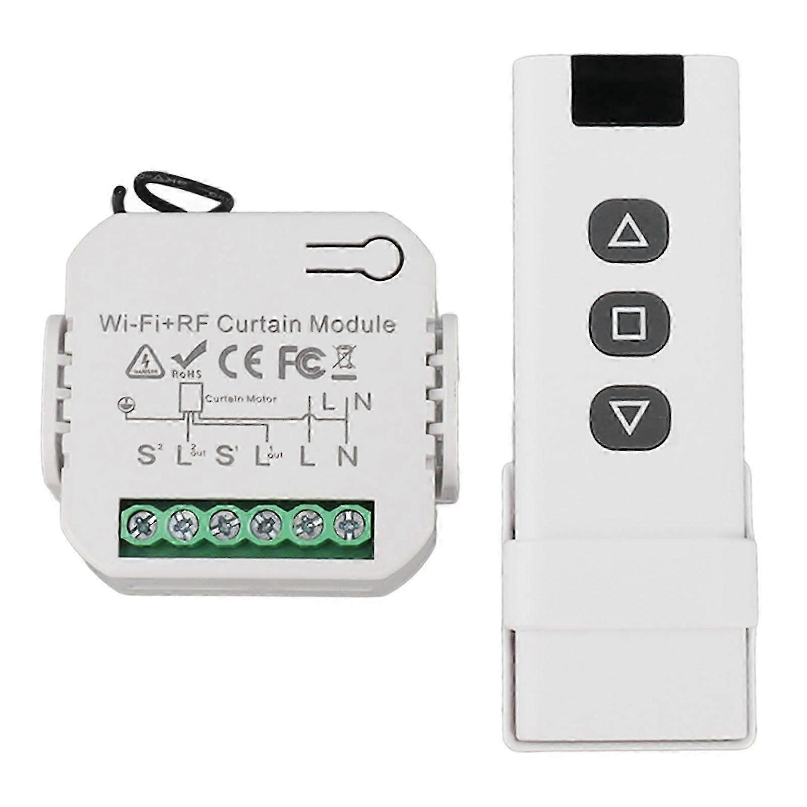 Wireless Roller Shutter Control Retrofit Kit with RF Remote for Shutters, Blinds & Awnings