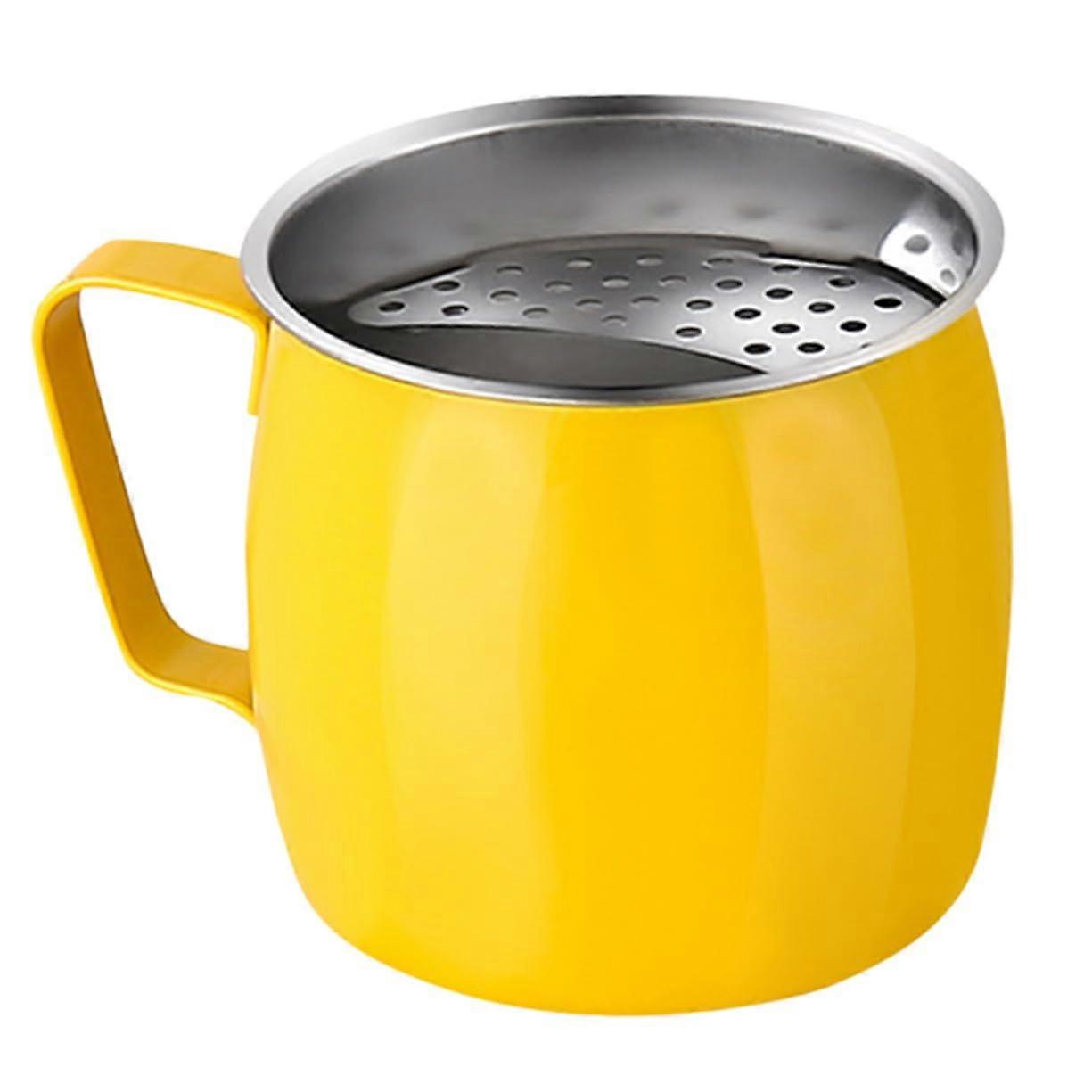 Stainless Steel Tea Cup Tea Strainer Unbreakable Multi Functional Cup For Home Use