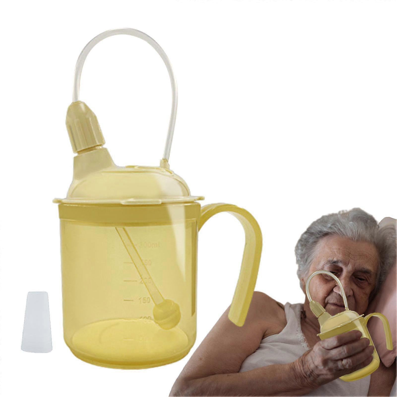 Drinking Cup for Disabled Adults with Handles Anti Splash Spout, 300 Ml