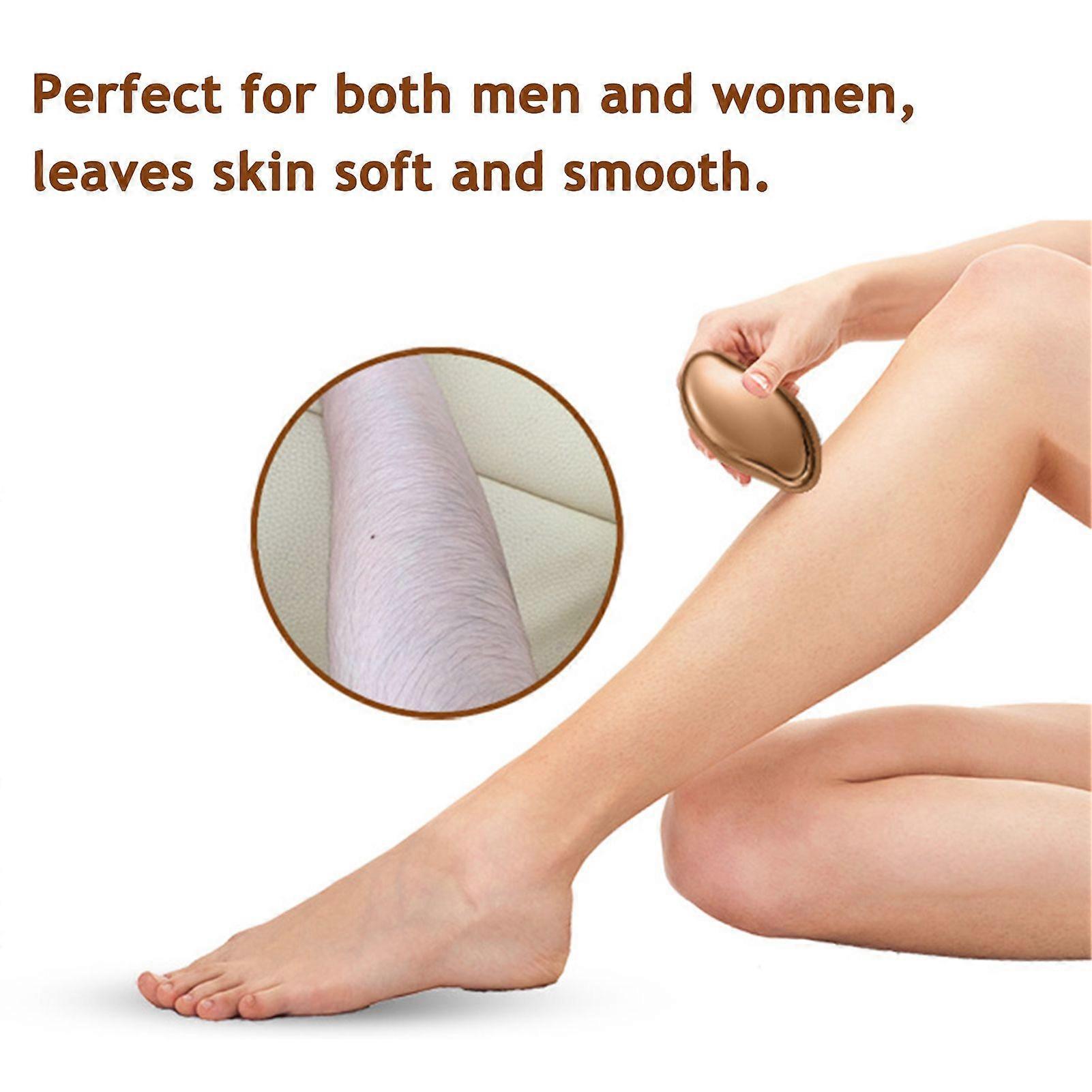 Painless Hair Eraser Portable Manual Hair Removal Skin Exfoliator Tool for Body Any Part