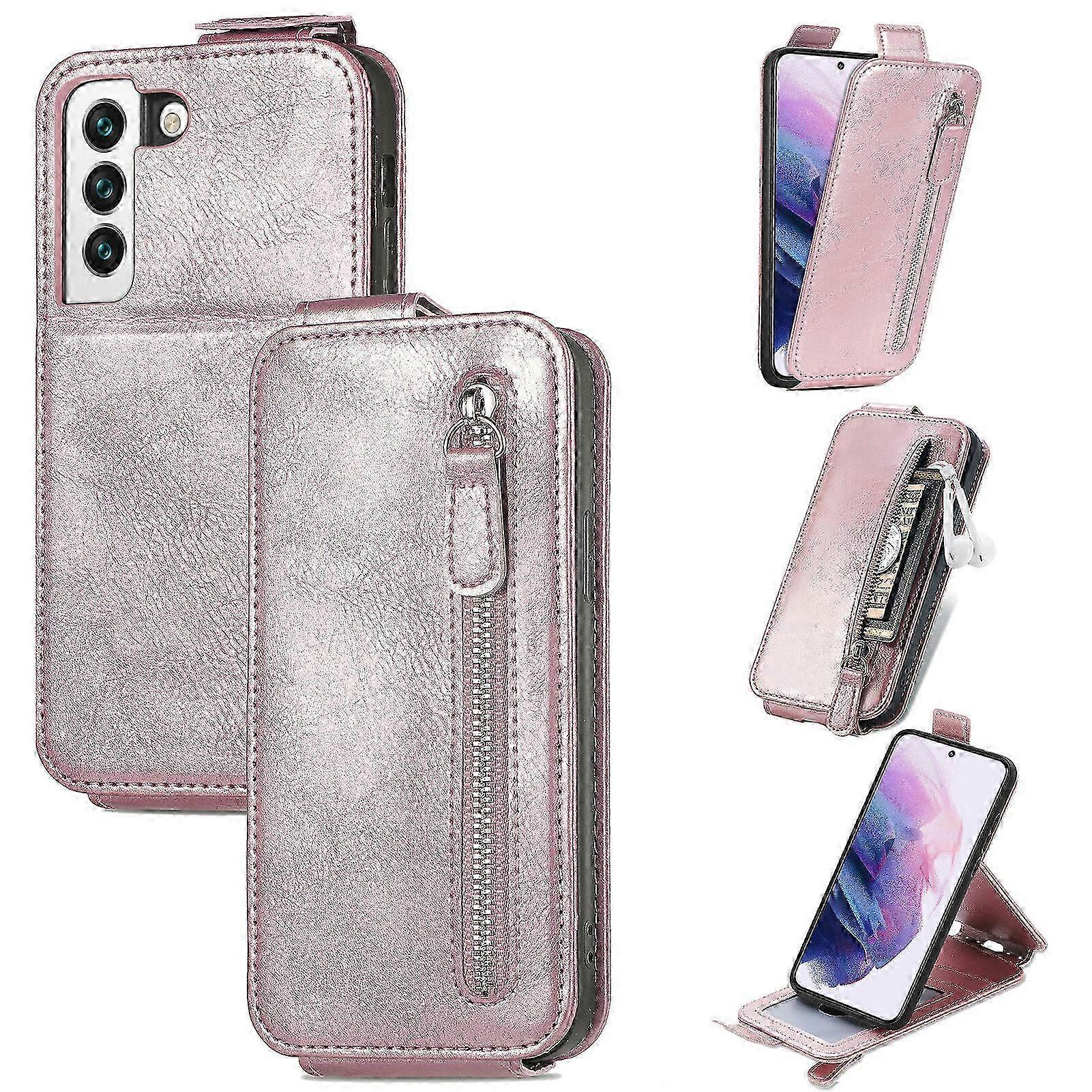 Compatible with Samsung Galaxy S22 PLUS 5G Case, Magnetic Clasp Zip...