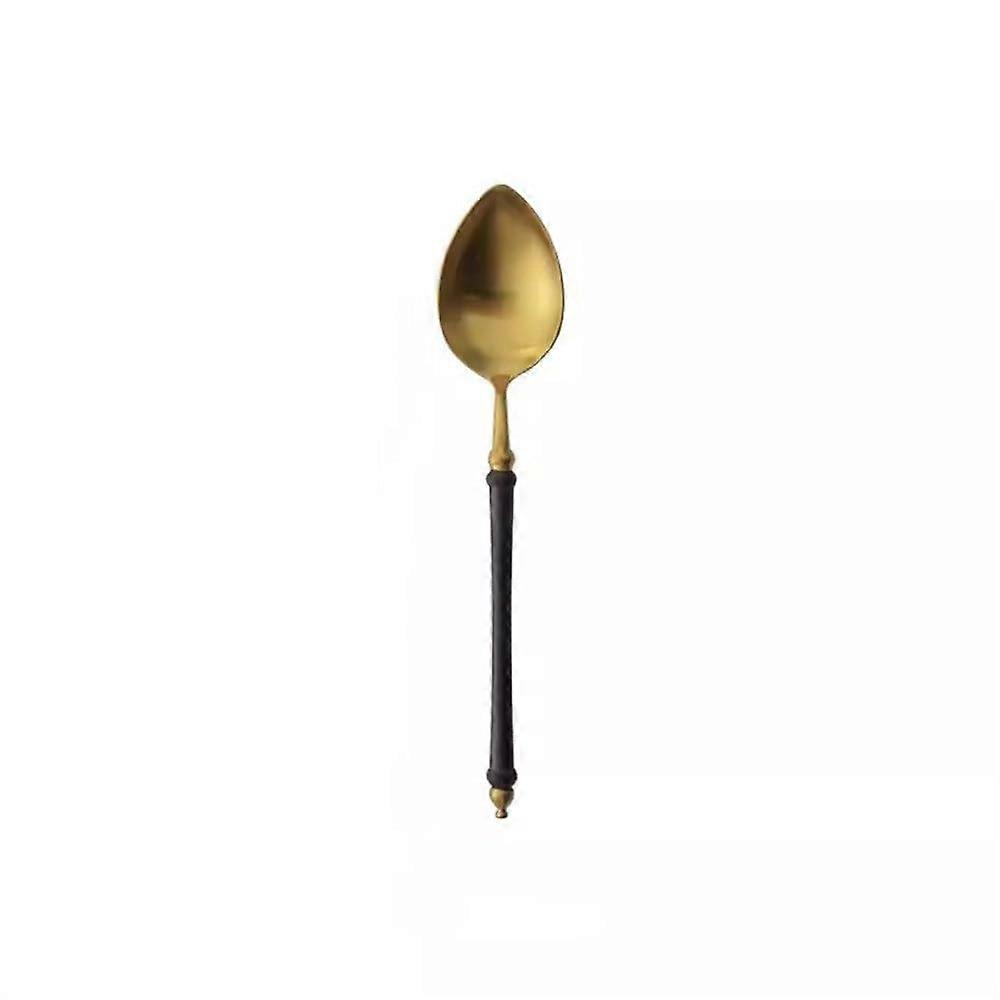 Kitchen Serving Spoon Stainless Steel 19.8x4cm Western Food Main Meal Spoon Style 1 Durable Tea Spoon